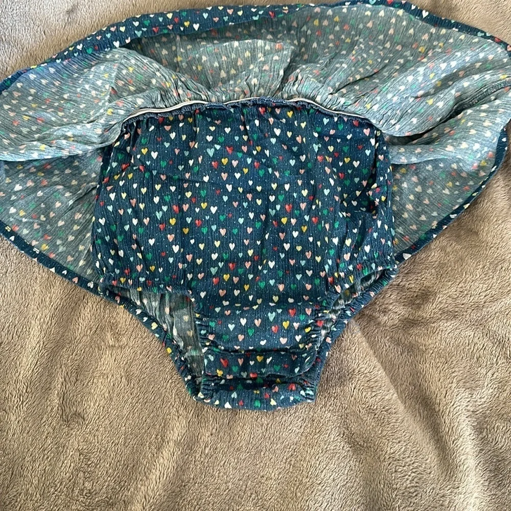 Like New Blue with hearts Gap dress 18m-24